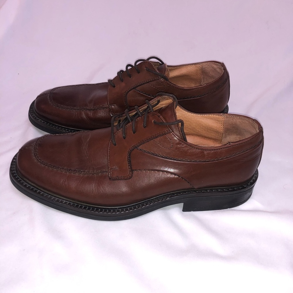 Bostonian Brown Italian Leather Dress Shoes - Picture 2 of 5